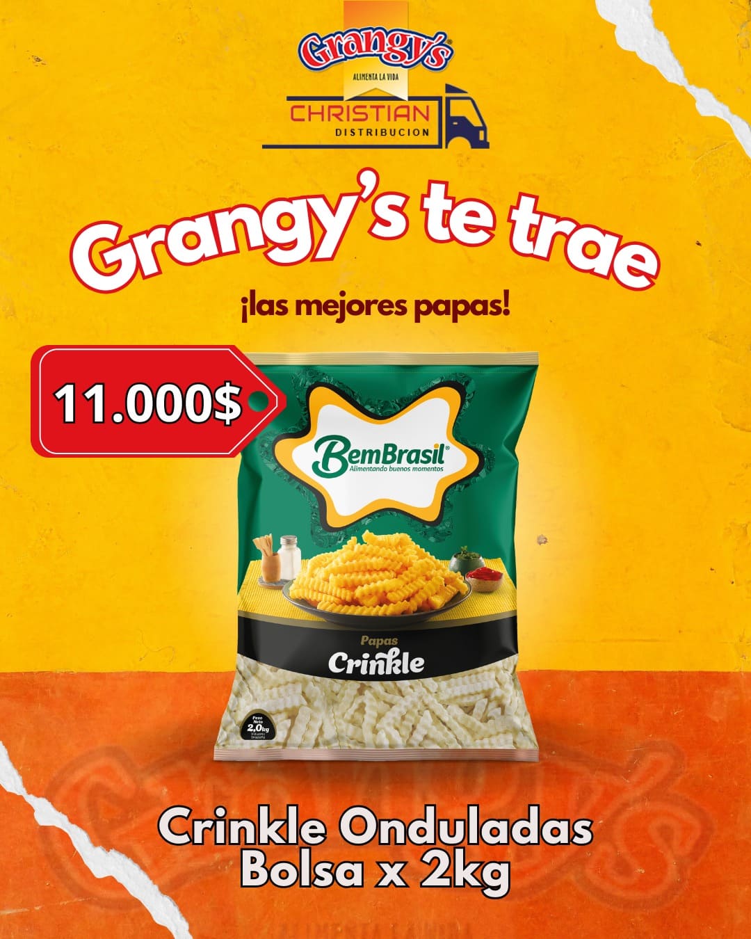 Grangys Crinkle Onduladas