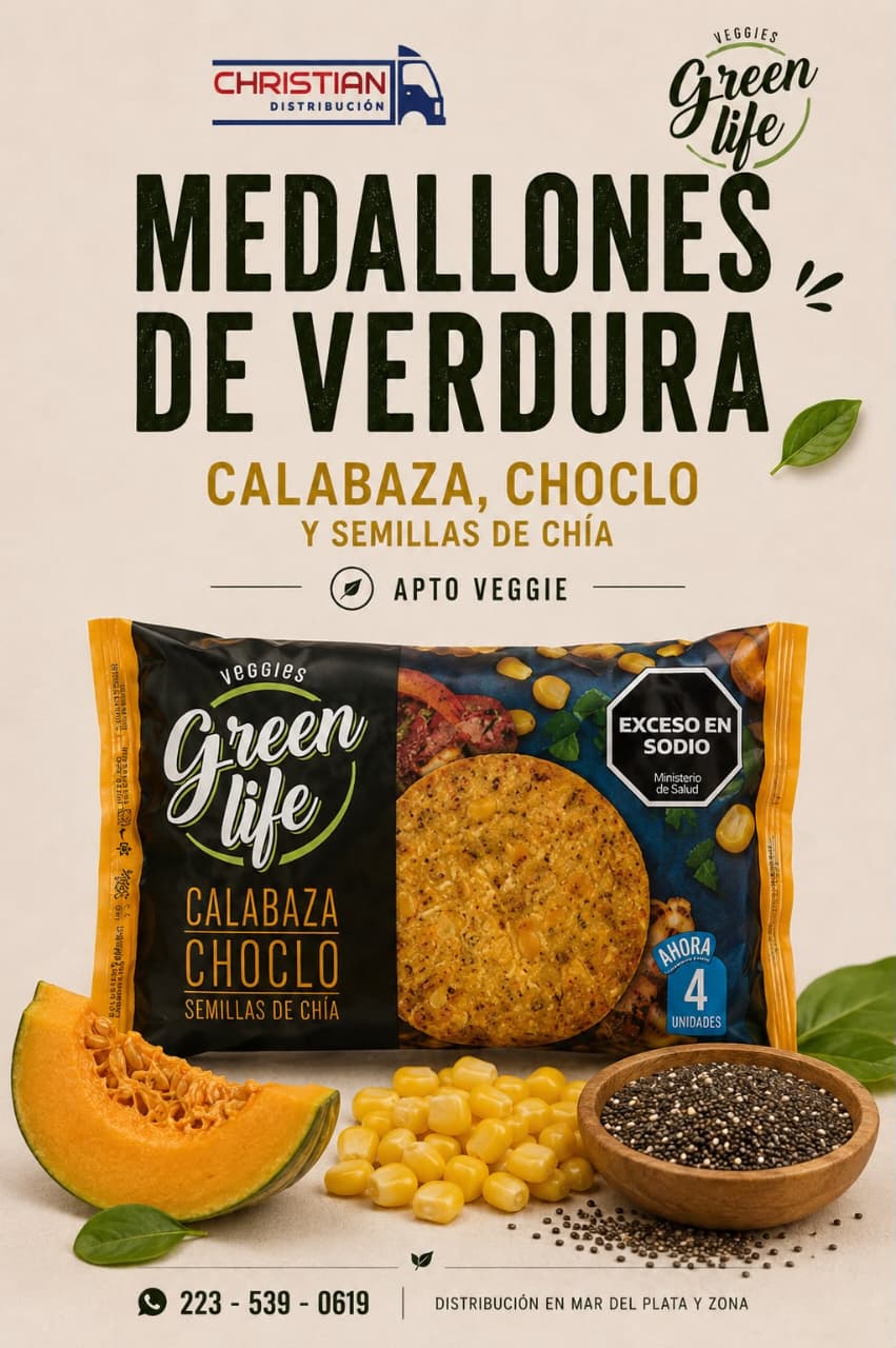 Grangys Medallones Veggie Green Life