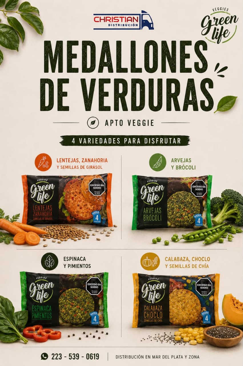 Grangys Medallones Veggie Green Life