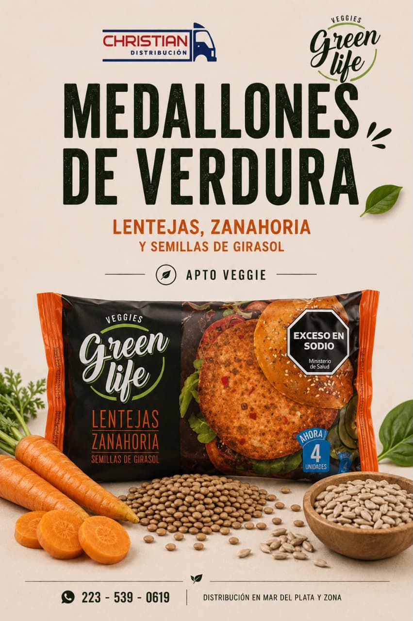 Grangys Medallones Veggie Green Life