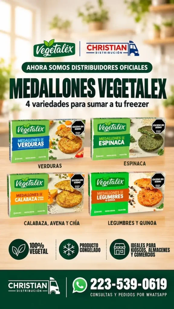 Medallones Vegetariano Vegetalex
